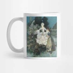 Vintage Fairy Tale, Cinderella with Her Fairy Godmother by Edmund Dulac Mug